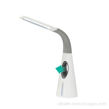 New Product Led Table Lamp Office Lighting With Bladeless Fan Sensor Touch And 2 Usb Ports
